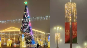 Минск «зажегся» не только главной елкой на Октябрьской